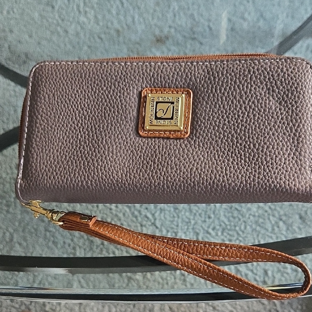 Stone & Co. Textured Tan Wristlet
